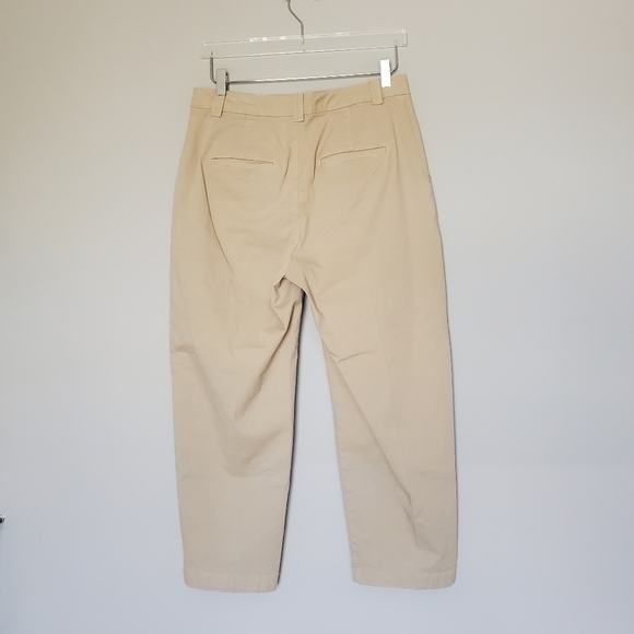 Gap Straight Up Khakis Tan Straight Tapered Leg High Rise Stretch Cropped Size 6 - Picture 10 of 11